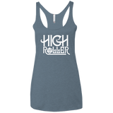 T-Shirts Indigo / X-Small High Roller Women's Triblend Racerback Tank