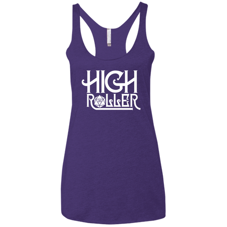 T-Shirts Purple / X-Small High Roller Women's Triblend Racerback Tank