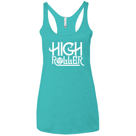 T-Shirts Tahiti Blue / X-Small High Roller Women's Triblend Racerback Tank