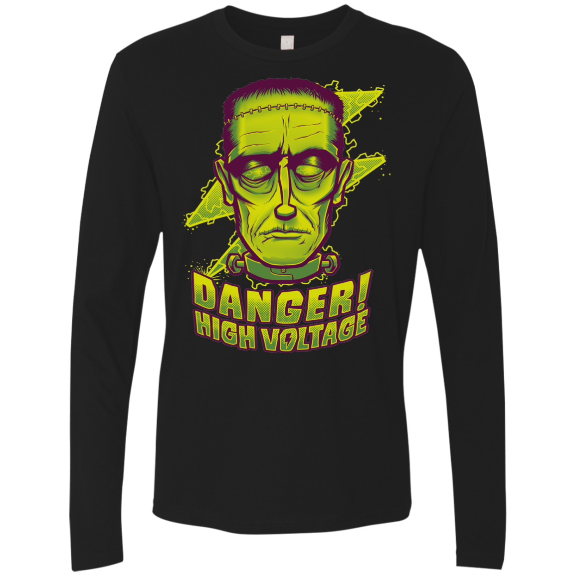 T-Shirts Black / Small HIGH VOLTAGE Men's Premium Long Sleeve