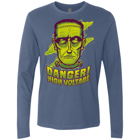 T-Shirts Indigo / Small HIGH VOLTAGE Men's Premium Long Sleeve