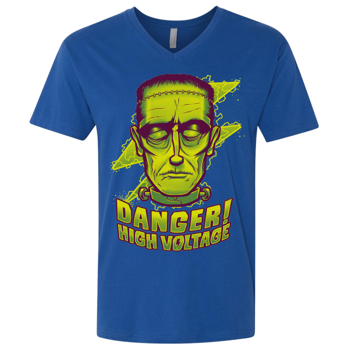 T-Shirts Royal / X-Small HIGH VOLTAGE Men's Premium V-Neck