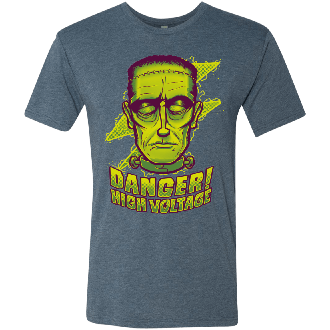 T-Shirts Indigo / Small HIGH VOLTAGE Men's Triblend T-Shirt
