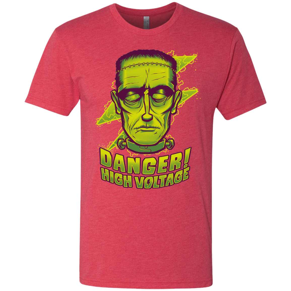 T-Shirts Vintage Red / Small HIGH VOLTAGE Men's Triblend T-Shirt