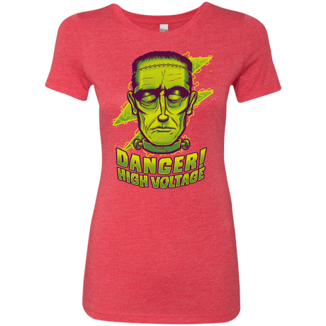 T-Shirts Vintage Red / Small HIGH VOLTAGE Women's Triblend T-Shirt