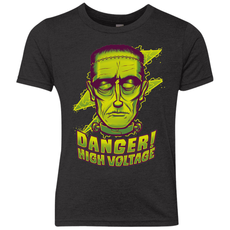 T-Shirts Vintage Black / YXS HIGH VOLTAGE Youth Triblend T-Shirt
