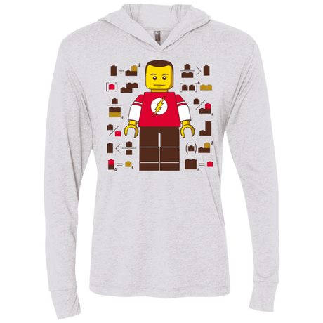 T-Shirts Heather White / X-Small Highly Illogical Triblend Long Sleeve Hoodie Tee