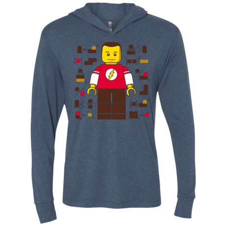 T-Shirts Indigo / X-Small Highly Illogical Triblend Long Sleeve Hoodie Tee