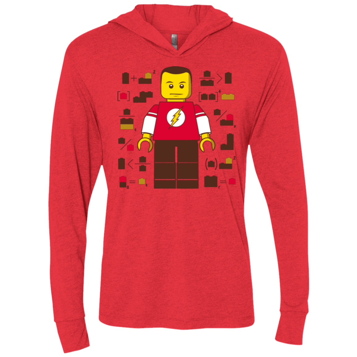 T-Shirts Vintage Red / X-Small Highly Illogical Triblend Long Sleeve Hoodie Tee