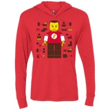 T-Shirts Vintage Red / X-Small Highly Illogical Triblend Long Sleeve Hoodie Tee