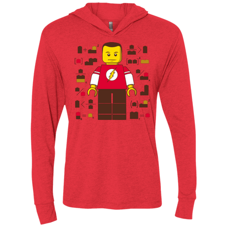 T-Shirts Vintage Red / X-Small Highly Illogical Triblend Long Sleeve Hoodie Tee