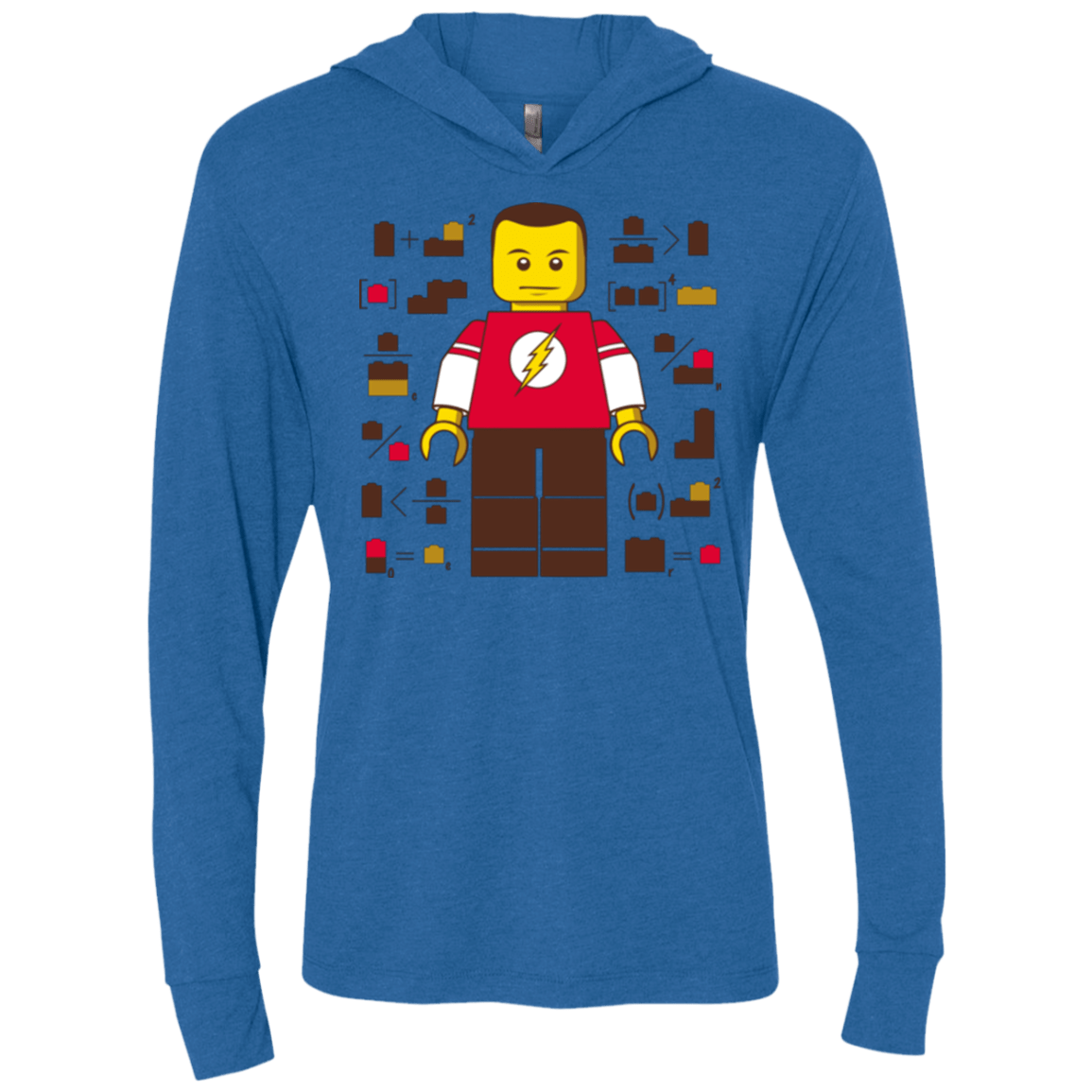 T-Shirts Vintage Royal / X-Small Highly Illogical Triblend Long Sleeve Hoodie Tee