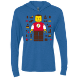 T-Shirts Vintage Royal / X-Small Highly Illogical Triblend Long Sleeve Hoodie Tee