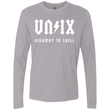 T-Shirts Heather Grey / Small Highway to shell Men's Premium Long Sleeve