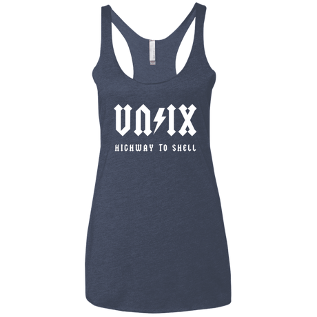 T-Shirts Vintage Navy / X-Small Highway to shell Women's Triblend Racerback Tank
