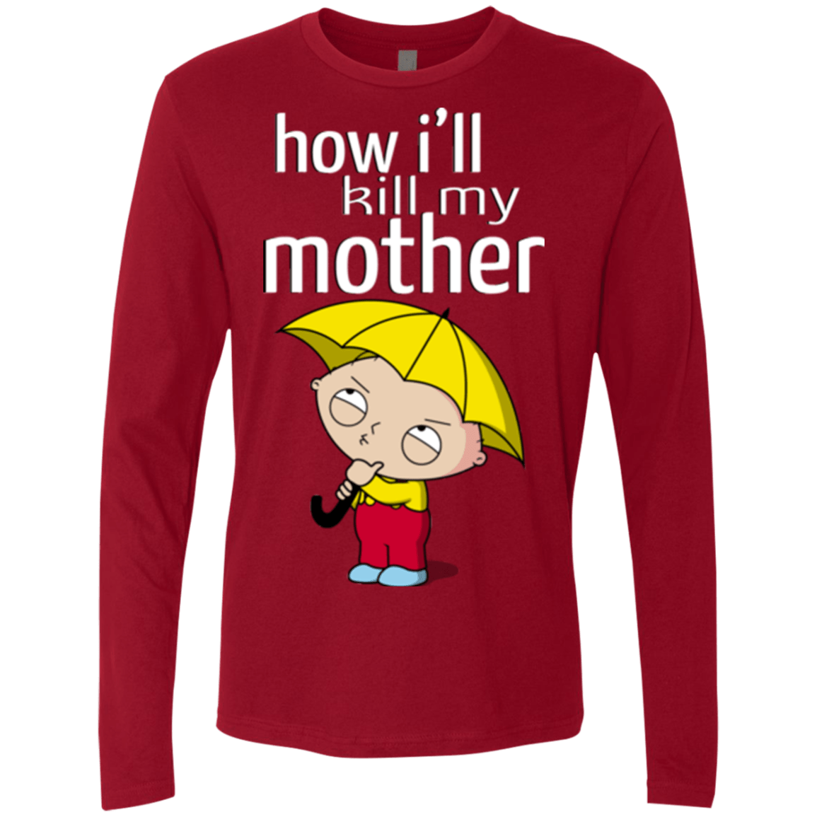 T-Shirts Cardinal / S HIKMM Men's Premium Long Sleeve