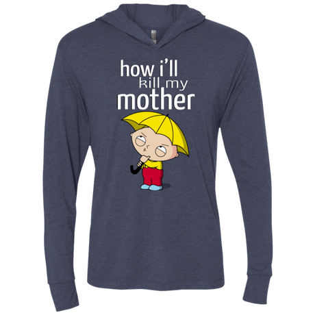 T-Shirts Vintage Navy / X-Small HIKMM Triblend Long Sleeve Hoodie Tee