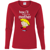 T-Shirts Red / S HIKMM Women's Long Sleeve T-Shirt