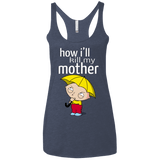 T-Shirts Vintage Navy / X-Small HIKMM Women's Triblend Racerback Tank