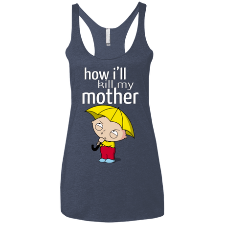 T-Shirts Vintage Navy / X-Small HIKMM Women's Triblend Racerback Tank