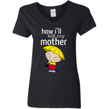 T-Shirts Black / S HIKMM Women's V-Neck T-Shirt