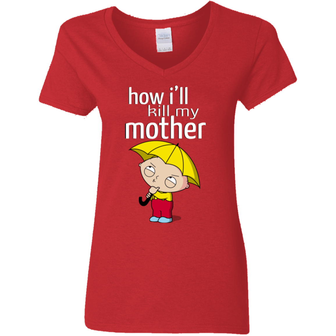 T-Shirts Red / S HIKMM Women's V-Neck T-Shirt