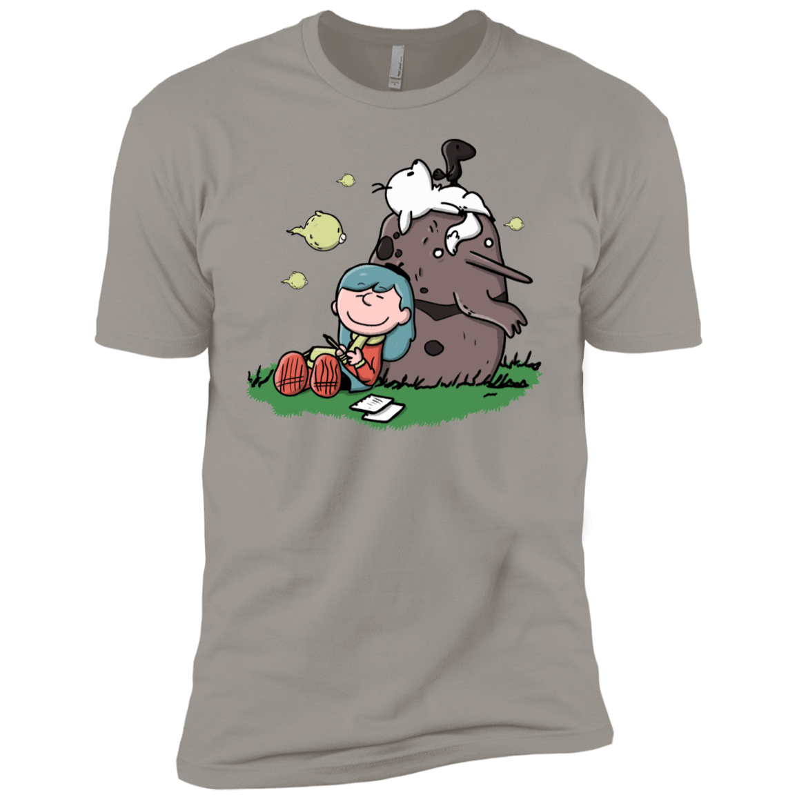 T-Shirts Light Grey / YXS Hilda Brown Boys Premium T-Shirt