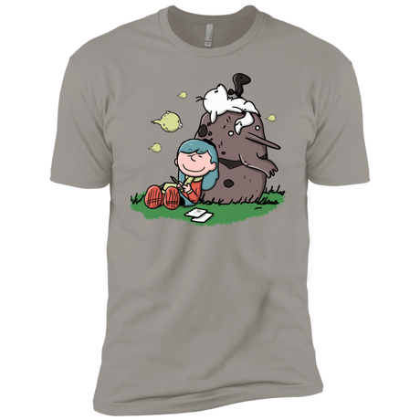 T-Shirts Light Grey / YXS Hilda Brown Boys Premium T-Shirt