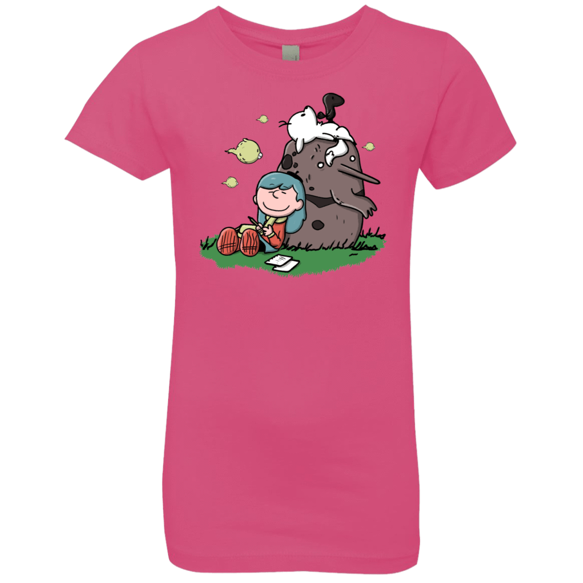 T-Shirts Hot Pink / YXS Hilda Brown Girls Premium T-Shirt