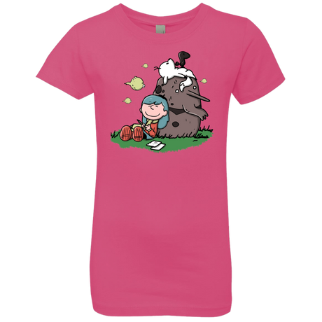 T-Shirts Hot Pink / YXS Hilda Brown Girls Premium T-Shirt