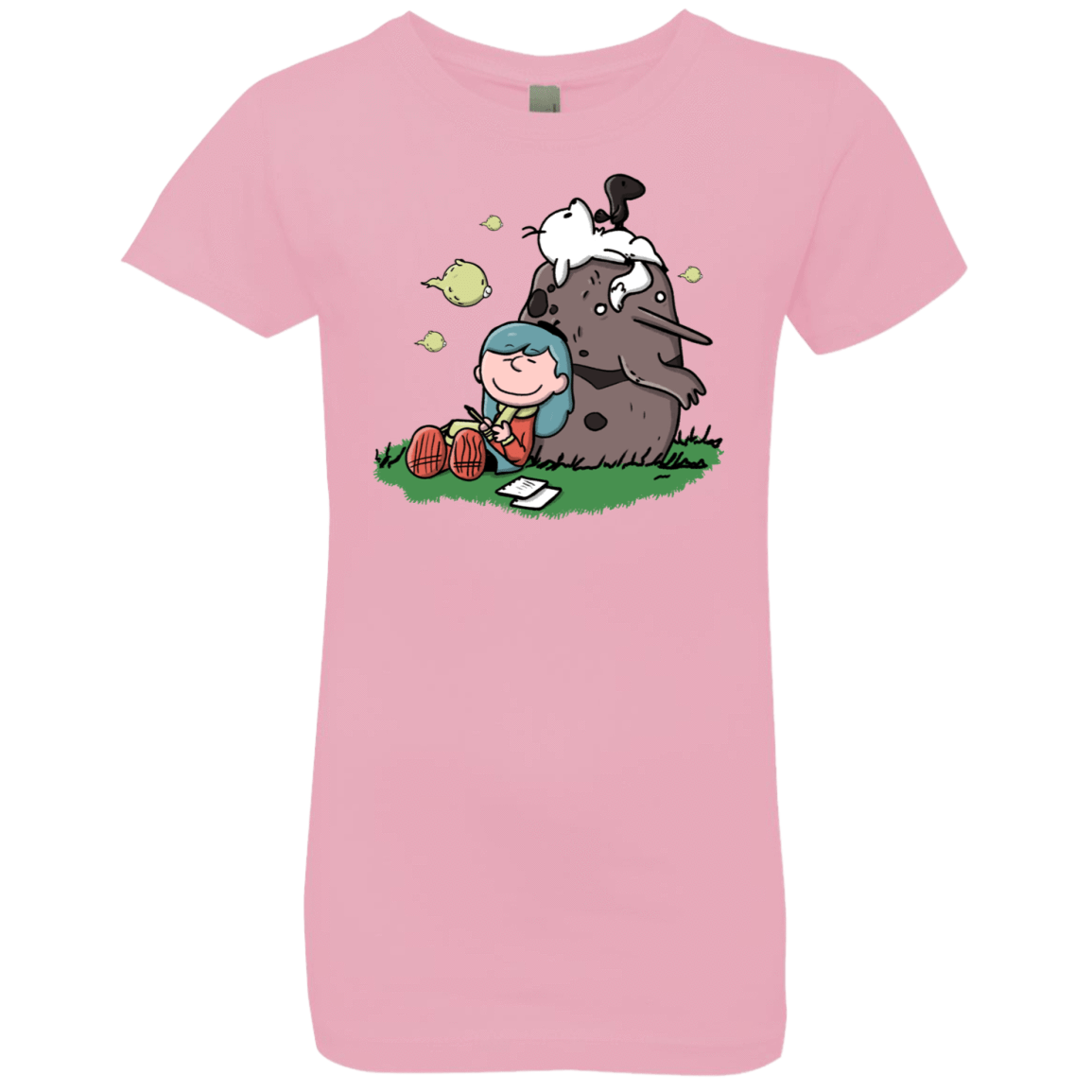 T-Shirts Light Pink / YXS Hilda Brown Girls Premium T-Shirt