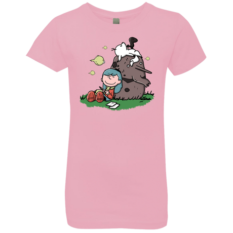 T-Shirts Light Pink / YXS Hilda Brown Girls Premium T-Shirt