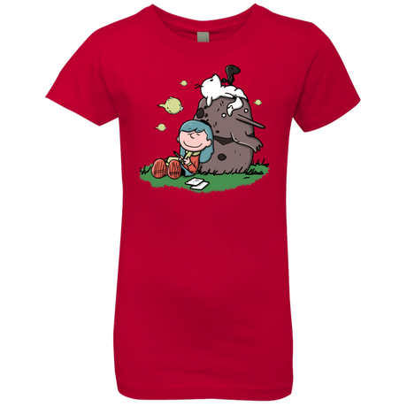 T-Shirts Red / YXS Hilda Brown Girls Premium T-Shirt