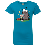 T-Shirts Turquoise / YXS Hilda Brown Girls Premium T-Shirt
