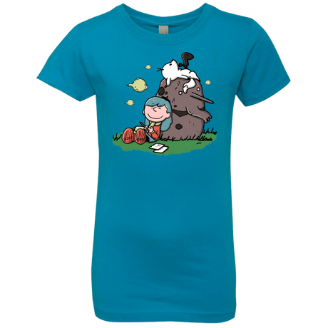 T-Shirts Turquoise / YXS Hilda Brown Girls Premium T-Shirt