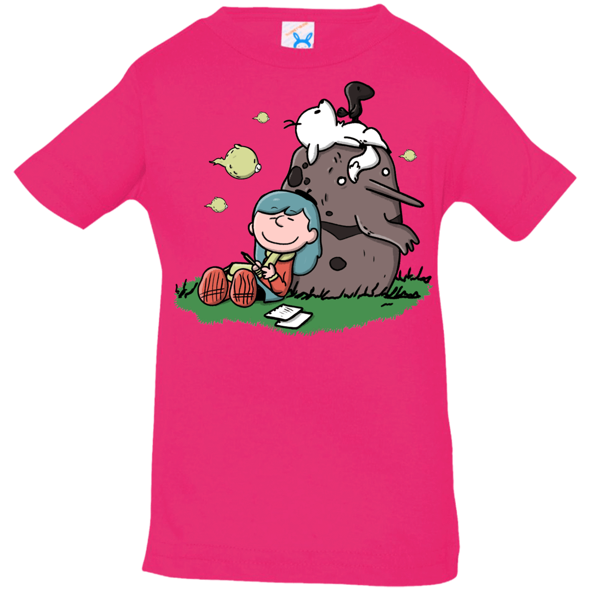 T-Shirts Hot Pink / 6 Months Hilda Brown Infant Premium T-Shirt