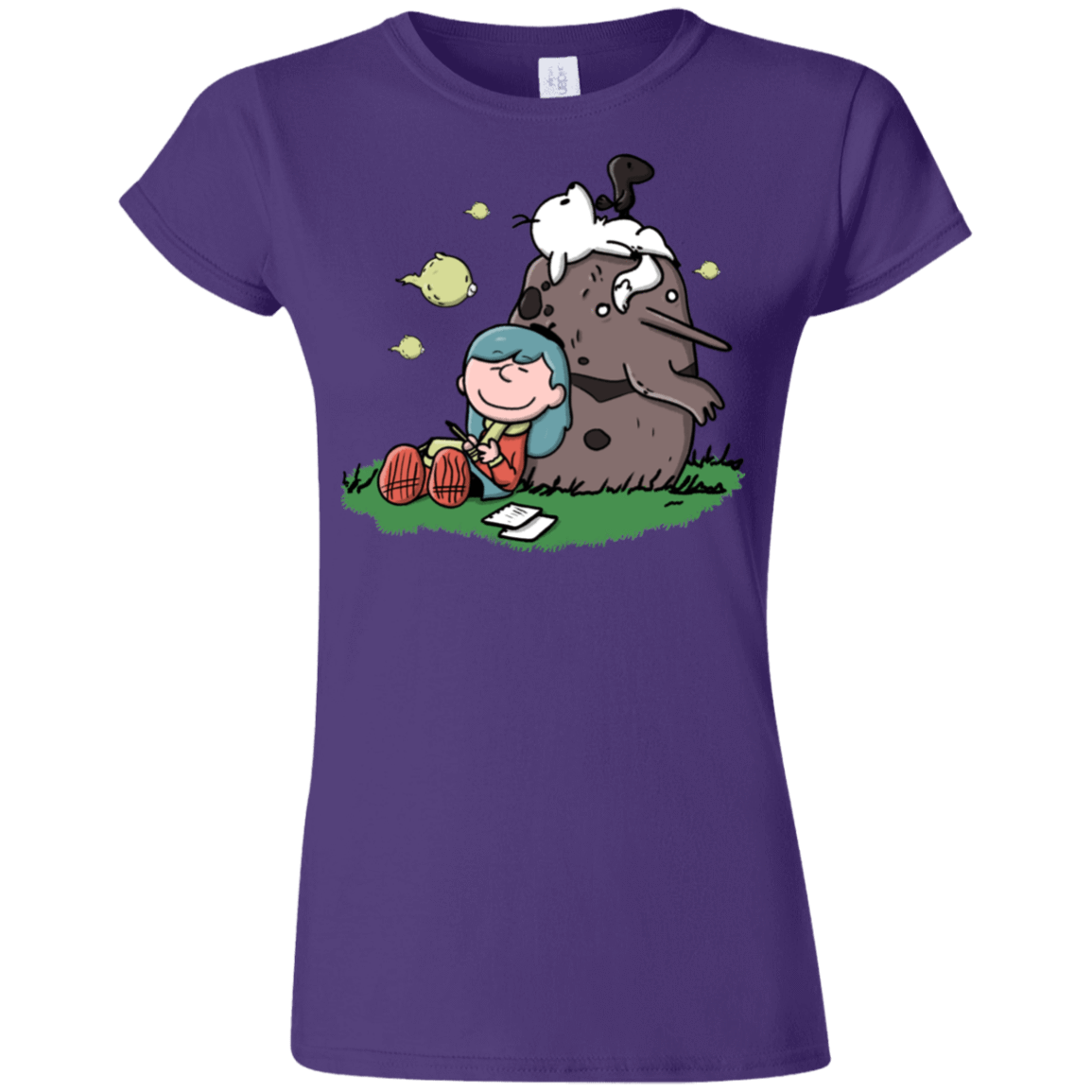 T-Shirts Purple / S Hilda Brown Junior Slimmer-Fit T-Shirt