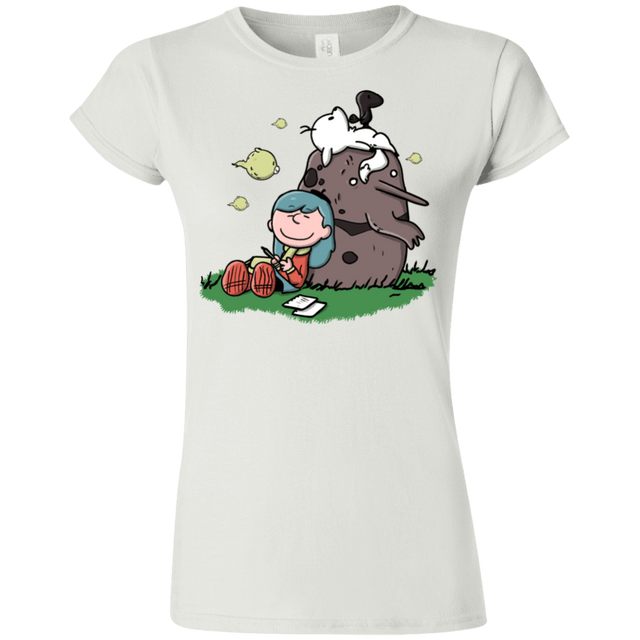 T-Shirts White / S Hilda Brown Junior Slimmer-Fit T-Shirt