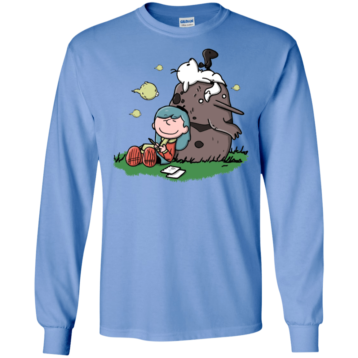 T-Shirts Carolina Blue / S Hilda Brown Men's Long Sleeve T-Shirt