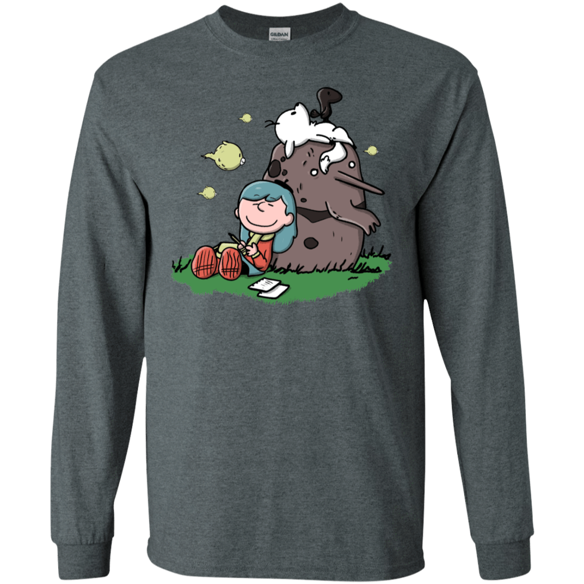 T-Shirts Dark Heather / S Hilda Brown Men's Long Sleeve T-Shirt