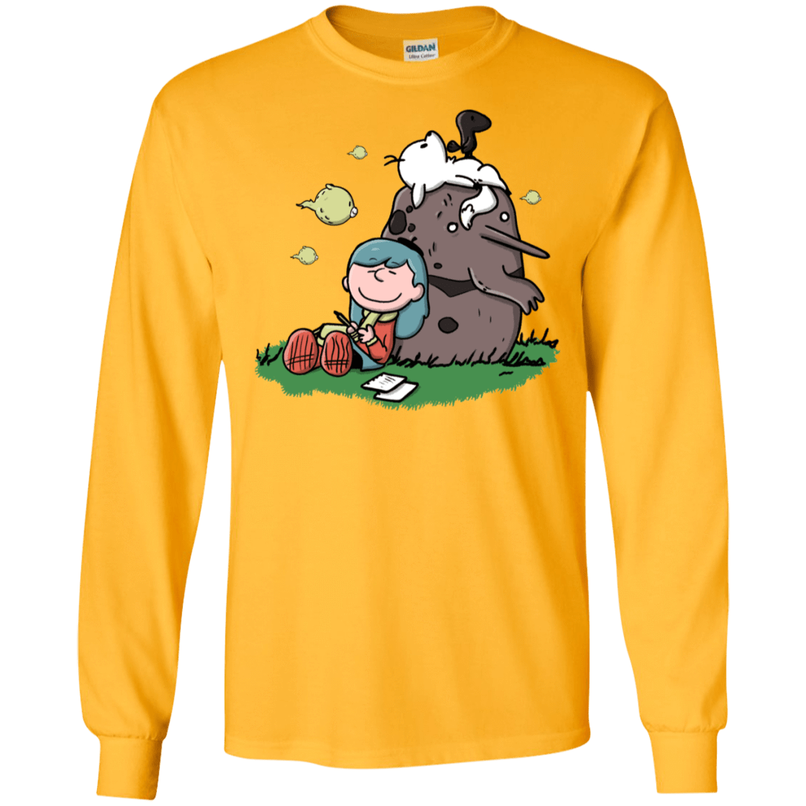 T-Shirts Gold / S Hilda Brown Men's Long Sleeve T-Shirt