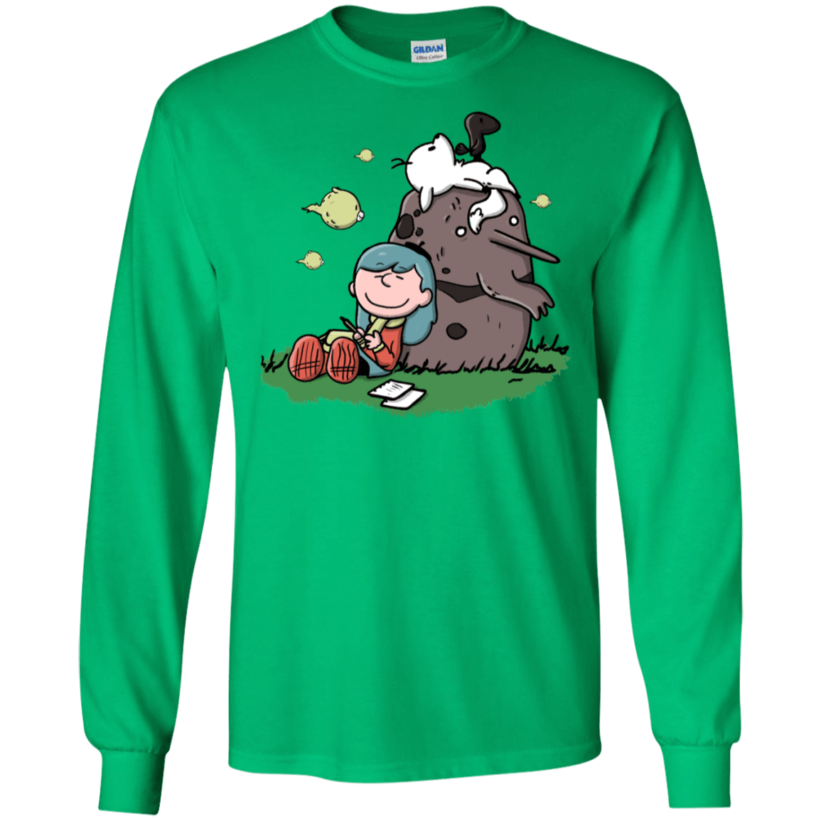 T-Shirts Irish Green / S Hilda Brown Men's Long Sleeve T-Shirt