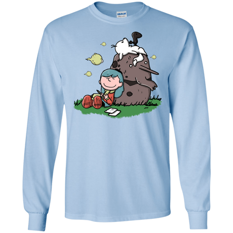 T-Shirts Light Blue / S Hilda Brown Men's Long Sleeve T-Shirt