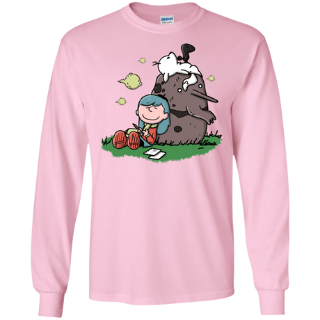 T-Shirts Light Pink / S Hilda Brown Men's Long Sleeve T-Shirt