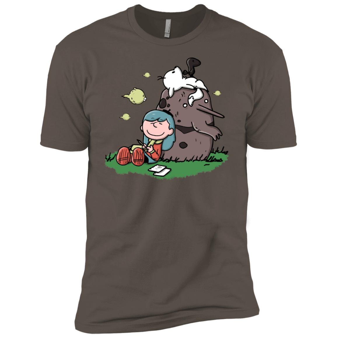 T-Shirts Warm Grey / X-Small Hilda Brown Men's Premium T-Shirt