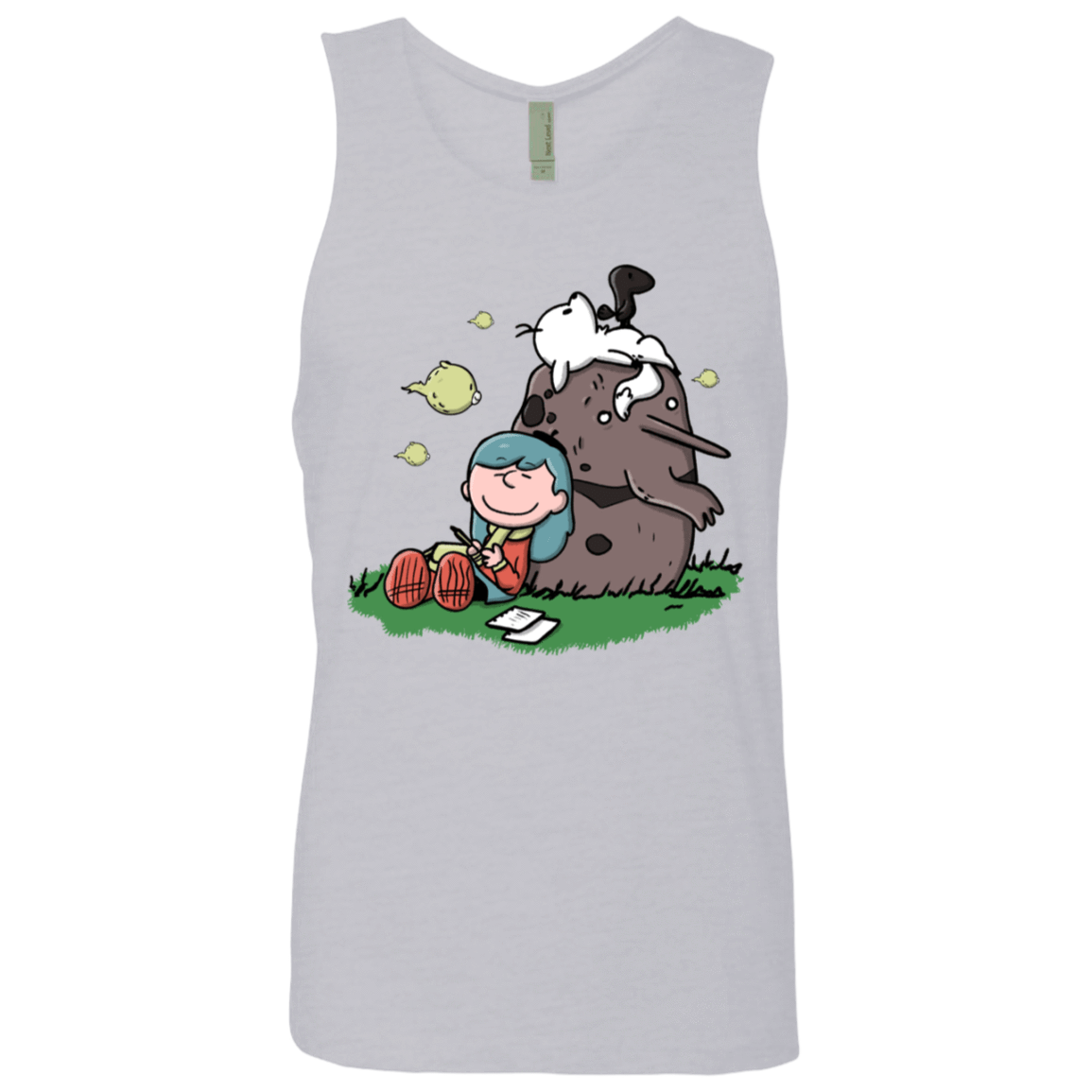 T-Shirts Heather Grey / S Hilda Brown Men's Premium Tank Top