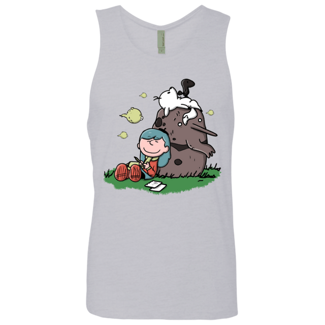 T-Shirts Heather Grey / S Hilda Brown Men's Premium Tank Top