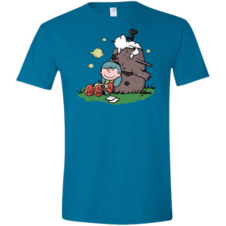 T-Shirts Antique Sapphire / S Hilda Brown Men's Semi-Fitted Softstyle