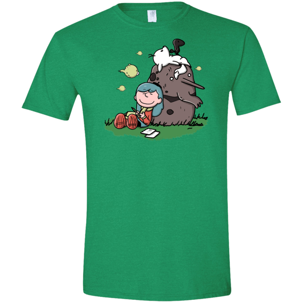 T-Shirts Heather Irish Green / S Hilda Brown Men's Semi-Fitted Softstyle