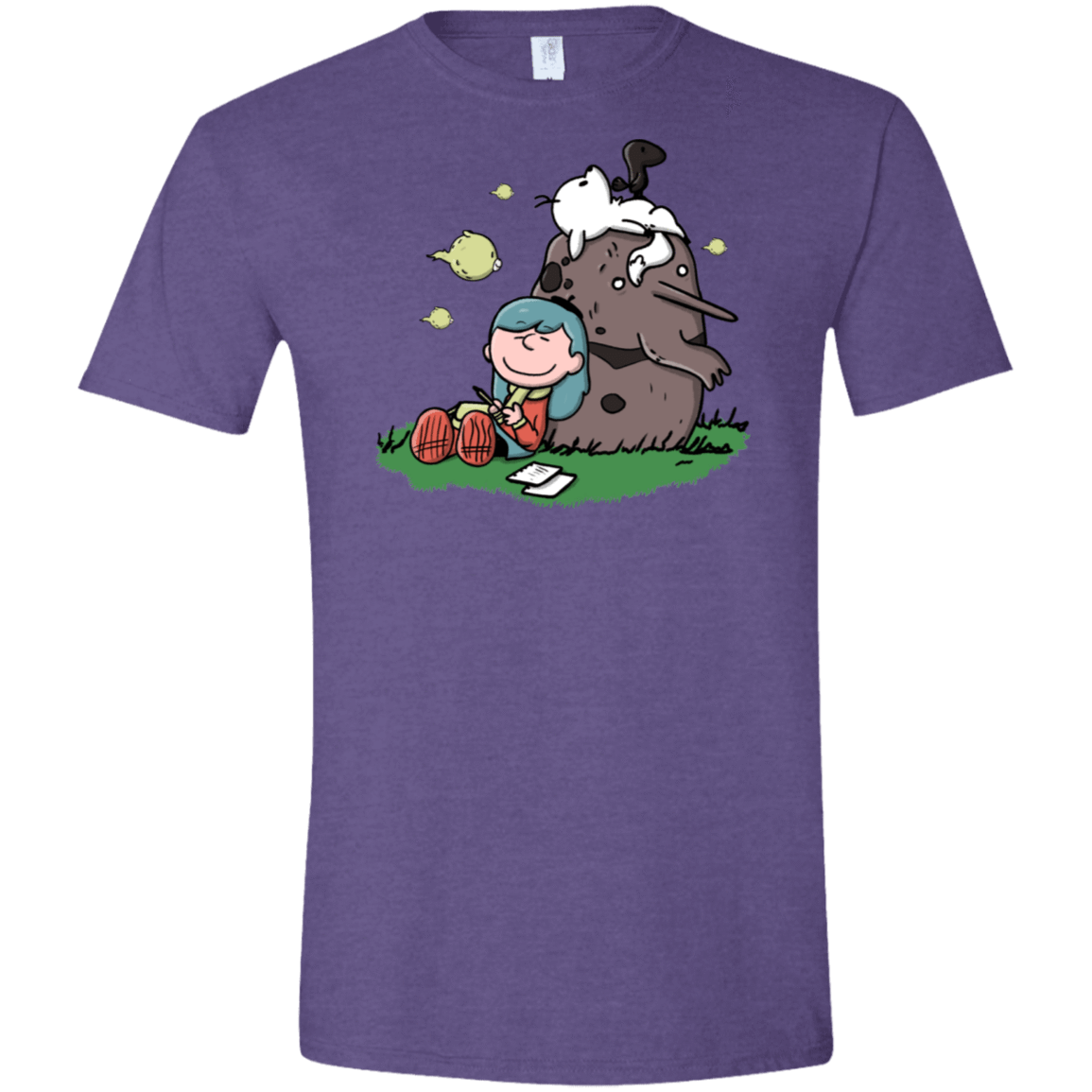 T-Shirts Heather Purple / S Hilda Brown Men's Semi-Fitted Softstyle
